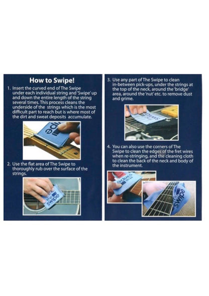 The SWIPE String instrument cleaner & polishing cloth kit