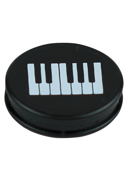 Music themed black round fridge whiteboard magnets 6 pack