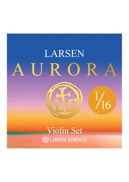 Larsen Aurora violin string set MEDIUM 1/16 Made in Denmark