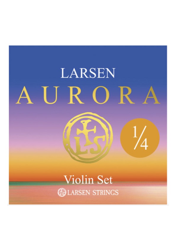 Larsen Aurora violin string set MEDIUM 1/4 Made in Denmark