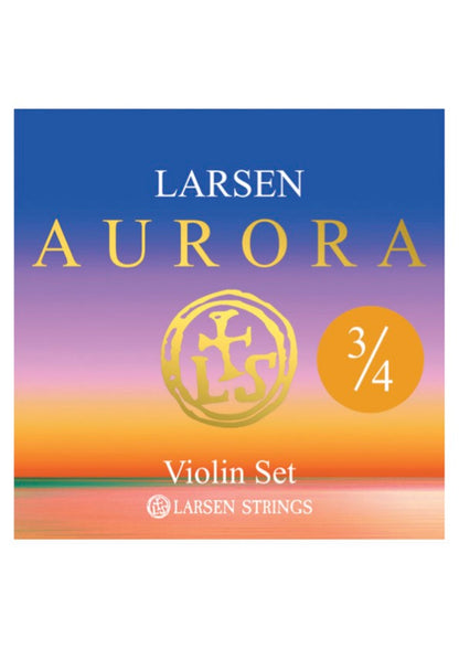 Larsen Aurora violin string set MEDIUM 3/4 Made in Denmark