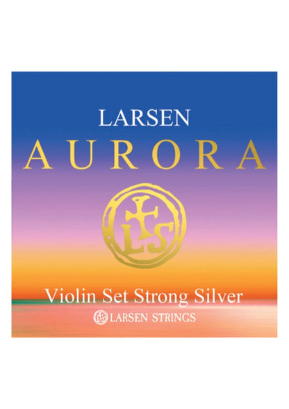 Larsen Aurora violin string set 4/4 STRONG SILVER D Made in Denmark