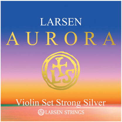 Larsen Aurora violin string set 4/4 STRONG SILVER D Made in Denmark