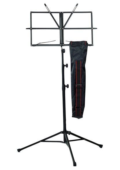 Quality height adjustable music stand with free carry bag