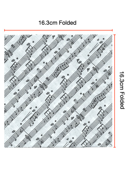 AIM (USA) Branded 2-Ply Table Napkins/Serviettes Sheet Music Design