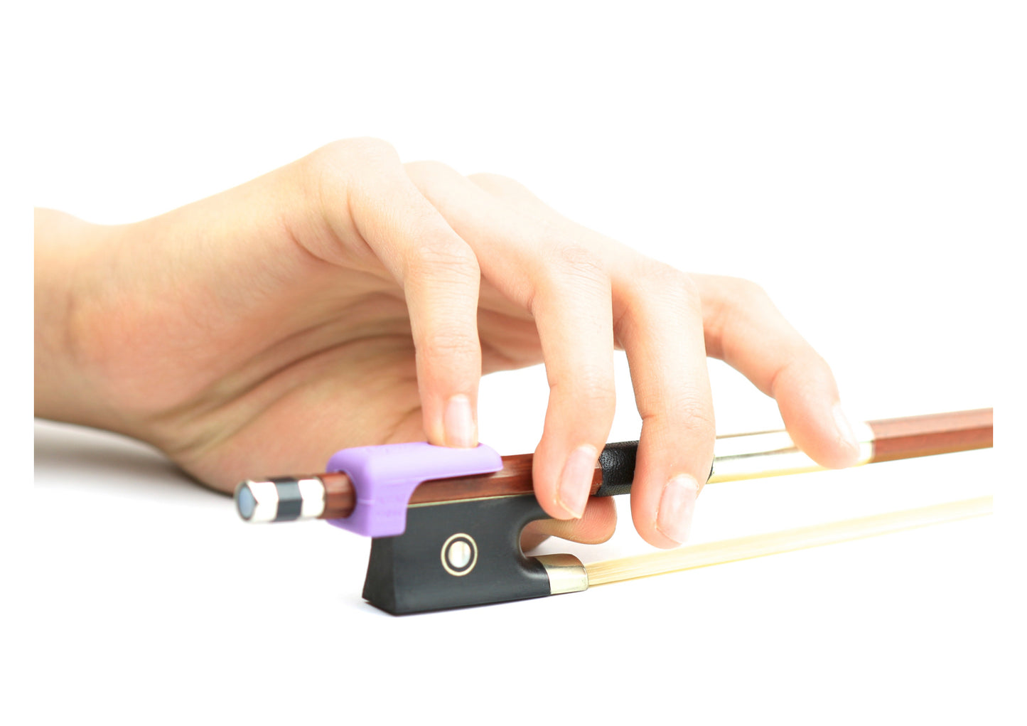 Pinky Hold Purple bow holding aid assists with proper hand posture violin/viola