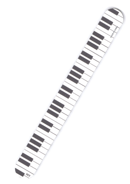 1 X Double sided Piano Keyboard design emery board nail file