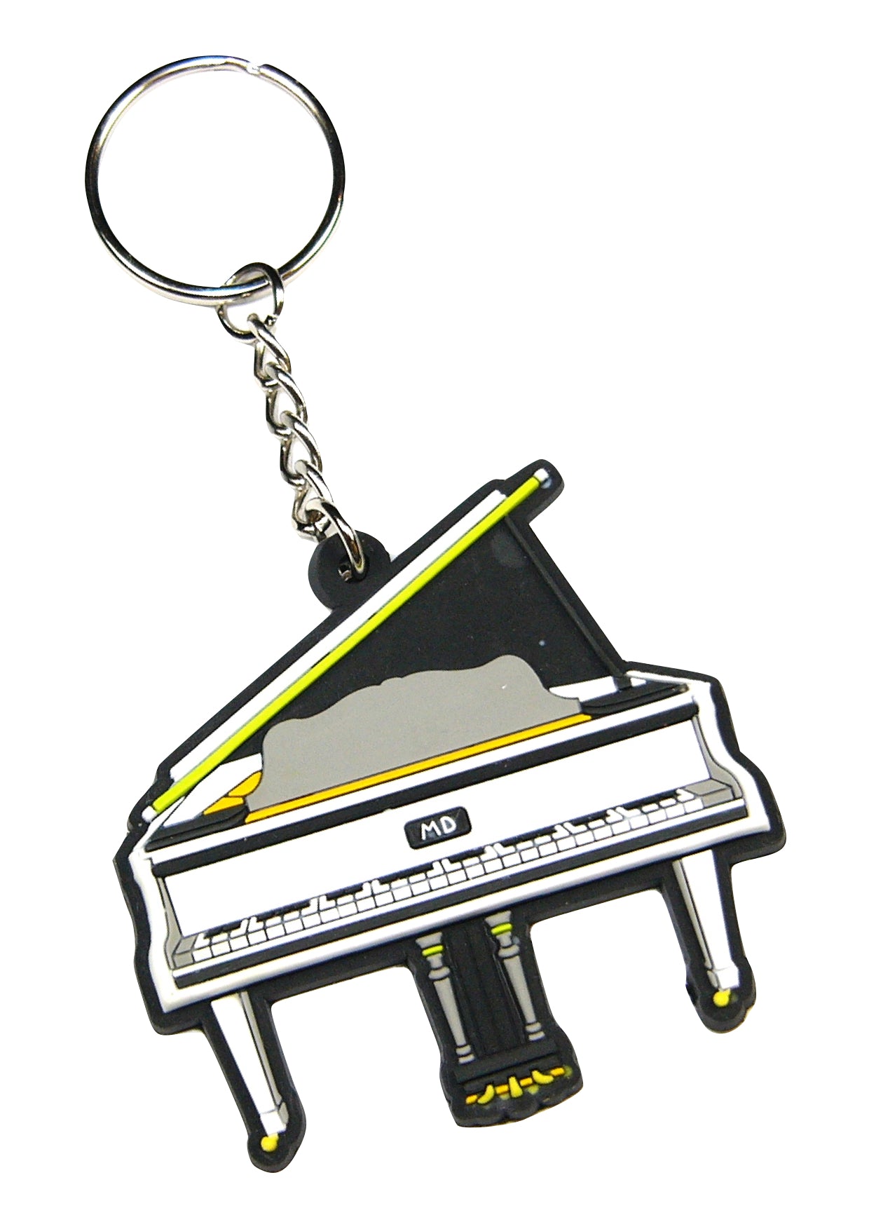 MD brand detailed white music piano keyring quality materials
