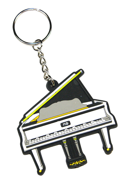MD brand detailed white music piano keyring quality materials
