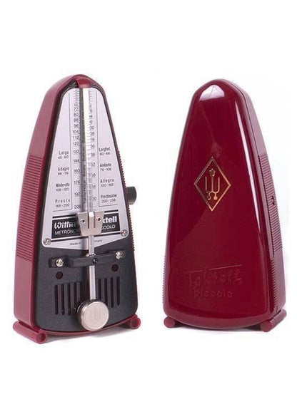 Red Wittner Taktell Piccolo pendulum metronome accurate and portable