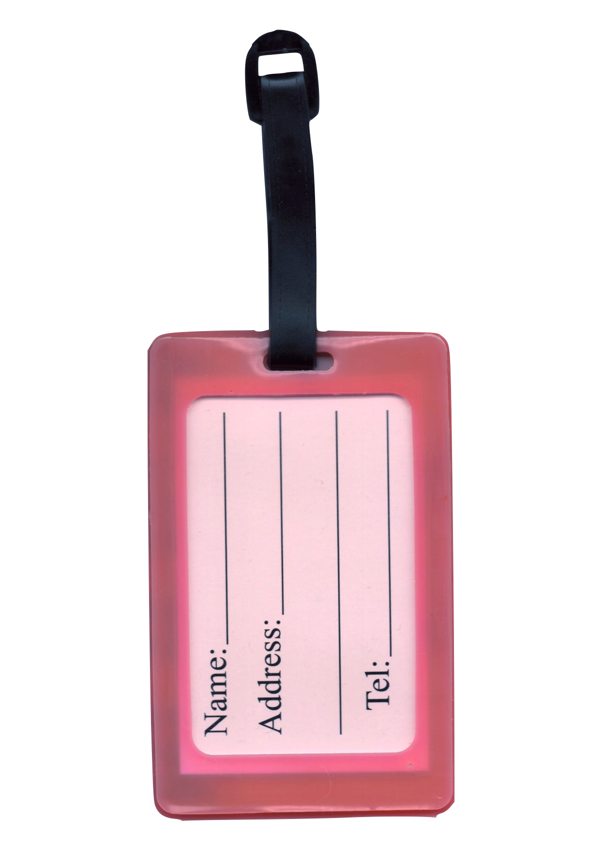 Pink keyboard & music symbols design bag instrument case luggage tag
