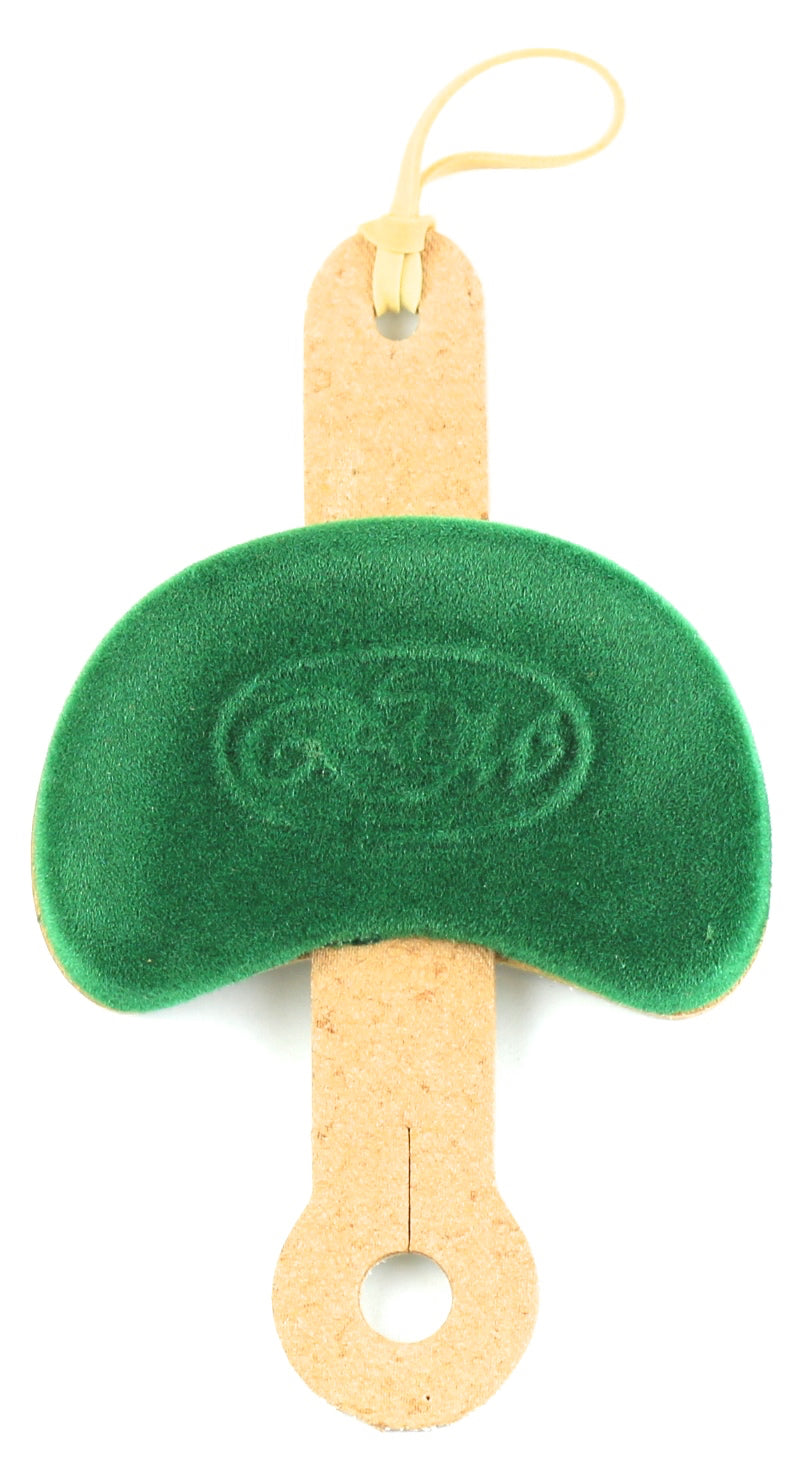 Poehland kidney shaped Model C Green violin shoulder pad rest 1/4 - 1/2 Size