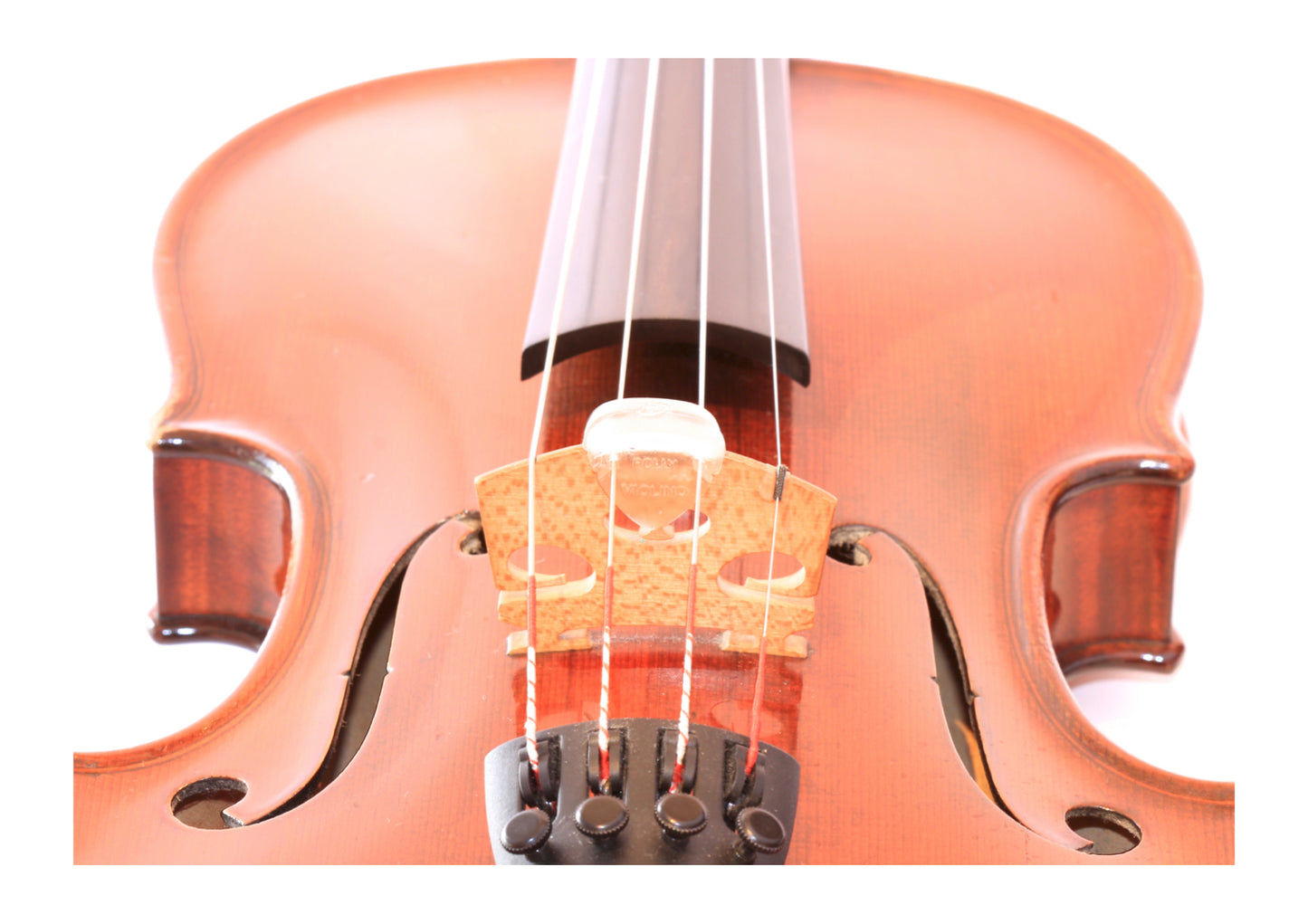 Clear soft rubber Polly Mute for 3/4 - 4/4 violin warm sound