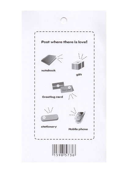Puffy musical notes & symbols glitter stickers sheet size 18cm X 10cm