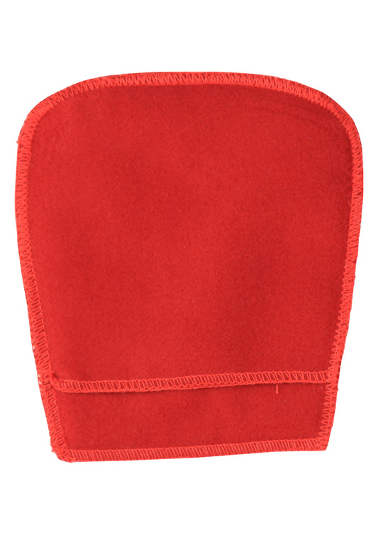 Super soft red cotton piano cleaning/polishing mitten pad cloth