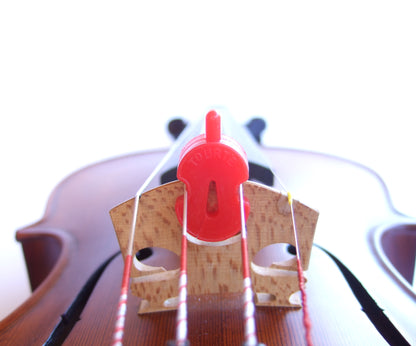 Original tourte single hole red rubber violin viola mute 3/4 - 4/4 size