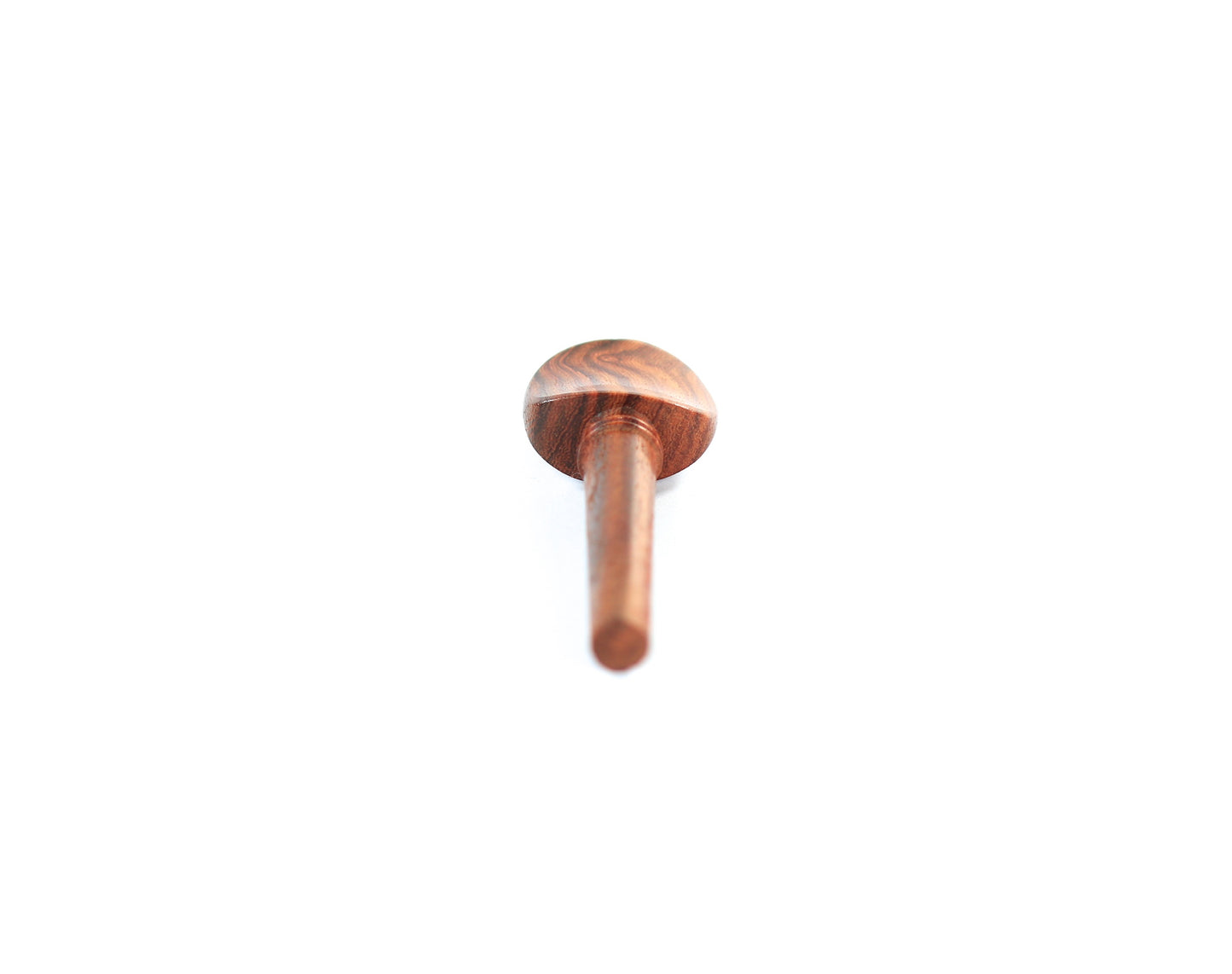 Set of 4 rosewood violin tuning pegs with brass diamond capping 1/2 size
