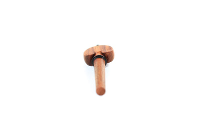 Set of 4 rosewood heart shaped violin tuning pegs 1/16 size