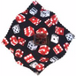 Dice shaped Rockin Rosin for violin viola or cello, patterned cloth