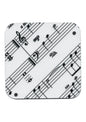 AIM Gifts single vinyl drinks coaster with rubber non slip base sheet music