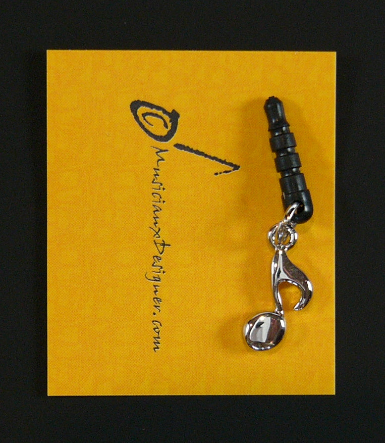 Musician Designer metal single music quaver mobile phone Plug - 3.5mm Jack