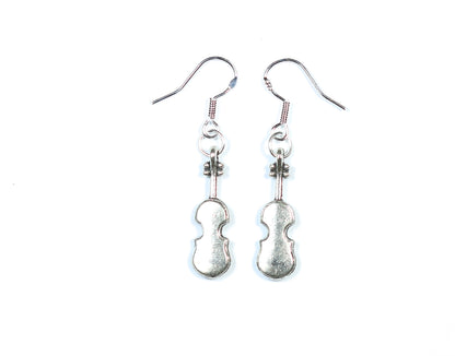 925 sterling silver ear wire hook violin drop earrings inc free red lace pouch