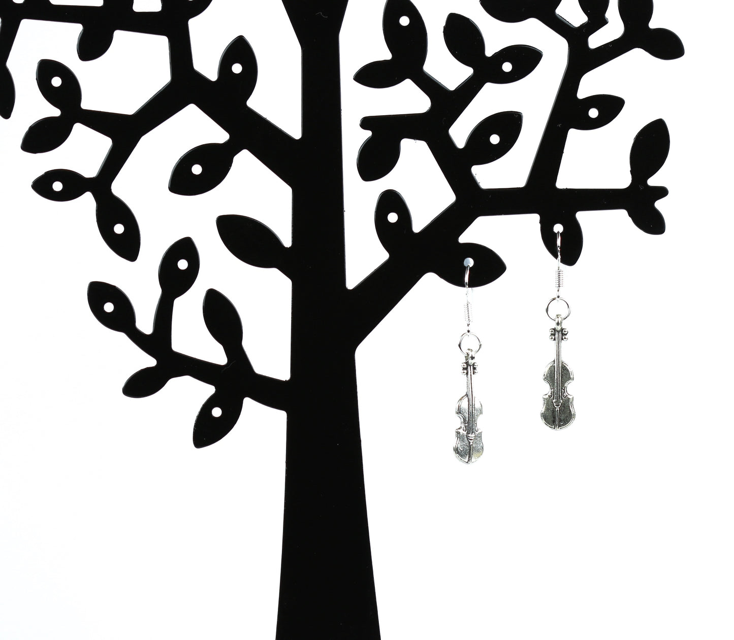 925 sterling silver ear wire hook violin drop earrings inc free red lace pouch