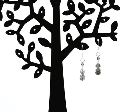 925 sterling silver ear wire hook violin drop earrings inc free red lace pouch