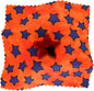 Rockin rosin for violin viola cello star shaped with patterned cloth