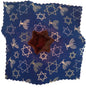 Star of David Rockin Rosin for violin viola or cello, patterned cloth