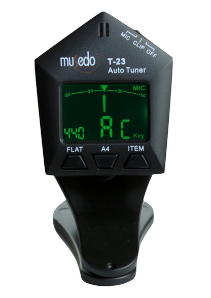 Musedo pentagon clip on tuner model T-23 chromatic Violin Guitar Bass Uke