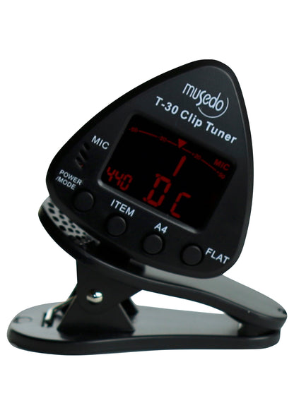 Musedo triangle clip on tuner model T-30 chromatic violin guitar bass guitar