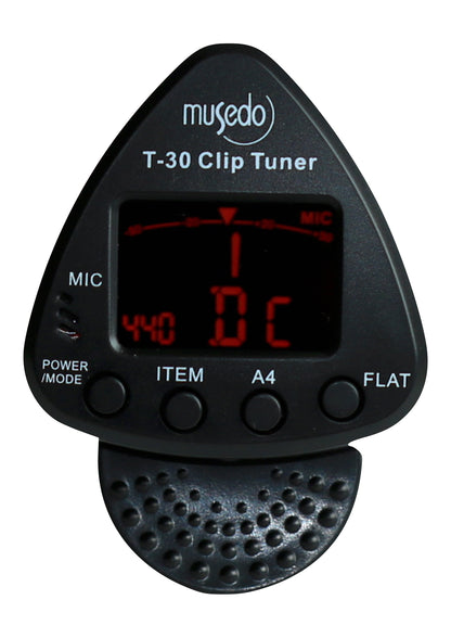 Musedo triangle clip on tuner model T-30 chromatic violin guitar bass guitar