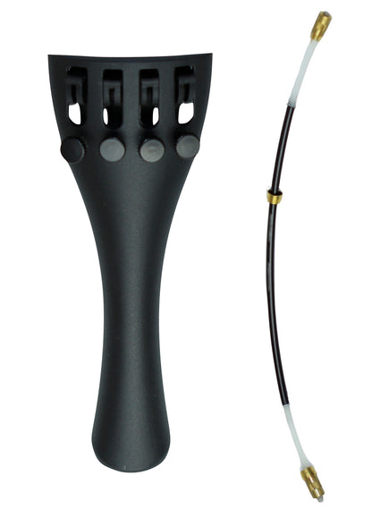 4/4 size durable violin tailpiece built in fine tuners free nylon tie