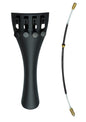 4/4 size durable violin tailpiece built in fine tuners free nylon tie