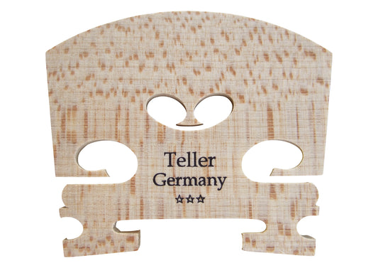 Three Star (***) Teller aged maple uncut 3/4 violin bridge blank made in Germany