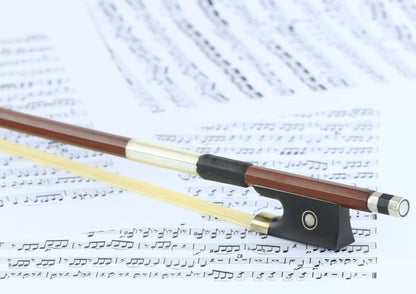 3/4 size violin bow octagonal brazilwood stick ebony frog