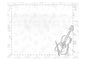Violin Viola novelty music themed mini sticky notepad notebook 40pg 9cm X 7.2cm