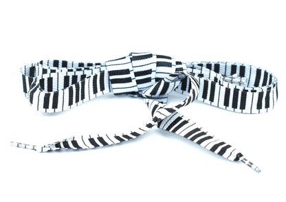 AIM Gifts brand Shoelaces White Piano Keyboards