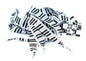 AIM Gifts brand Shoelaces White Piano Keyboards