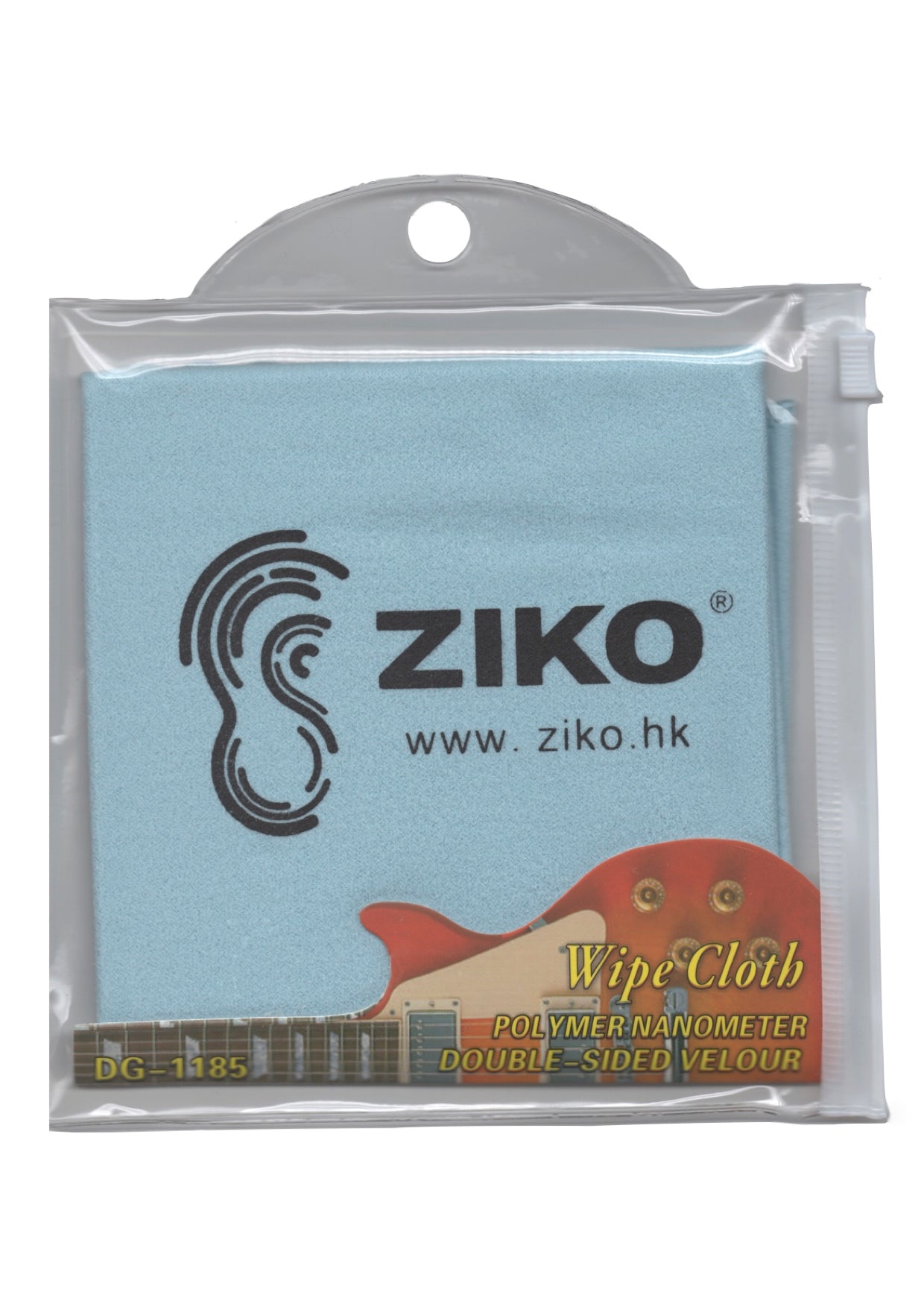 Blue ZIKO brand polymer nanometer velour musical instrument cleaning cloth